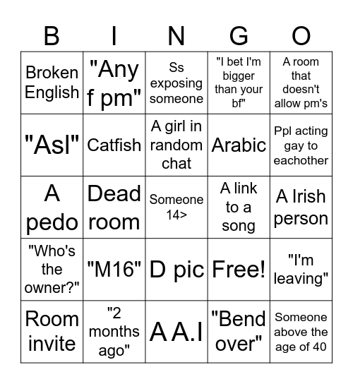 Y99 bingo fr Bingo Card