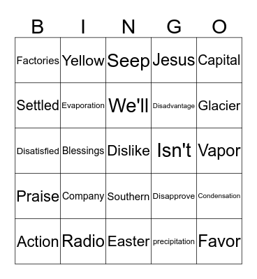 Devonte' McRae Spelling Words Bingo Card