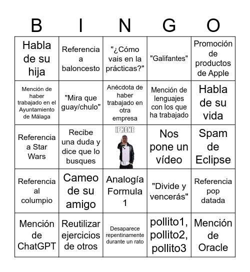 Bingo Bustamante 1º 2024/2025 Bingo Card