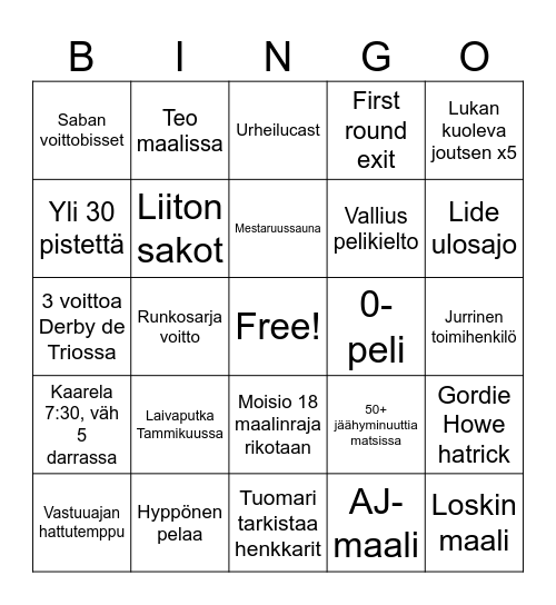 MaWa BINGO 2024-2025 Bingo Card