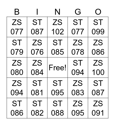 SIFUT JUJU Bingo Card