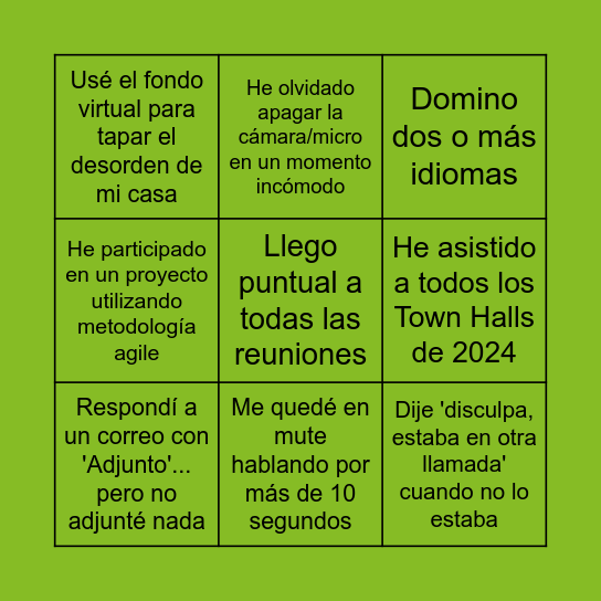 ¡BINGO DE TALENTO! Bingo Card