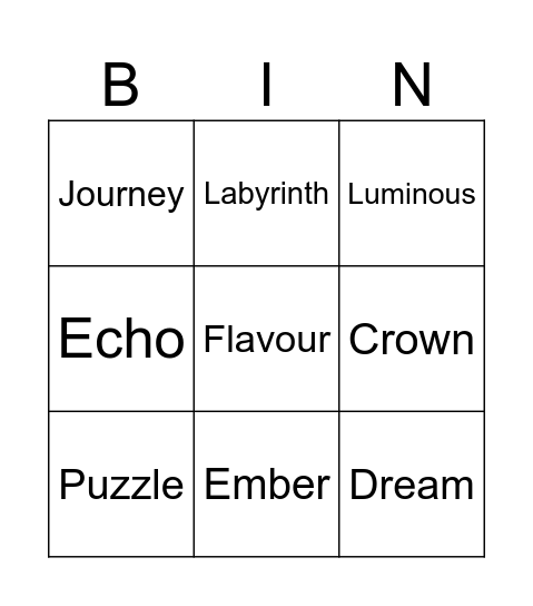 Runescape Bingo Card
