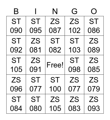 SFT01SUMIN Bingo Card