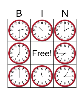 BINGO TIME Bingo Card