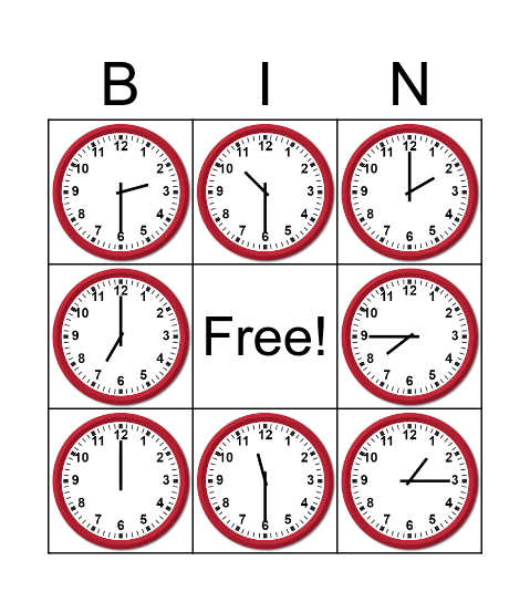 BINGO TIME Bingo Card