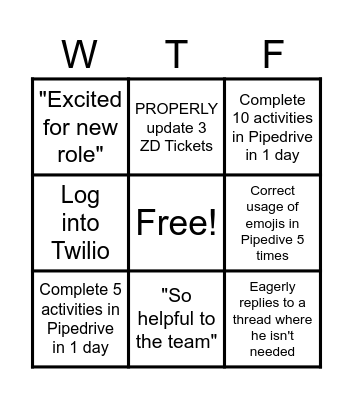 LAWDDDD HELP US Bingo Card