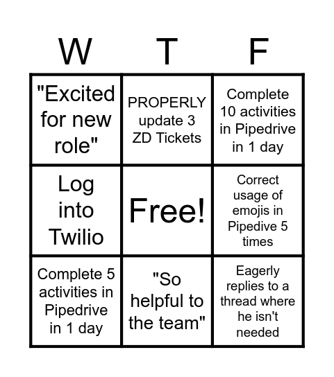 LAWDDDD HELP US Bingo Card