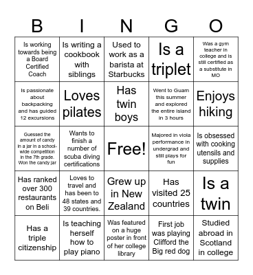 SOOP Bingo Card