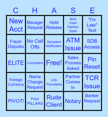 German Village Bingo Card