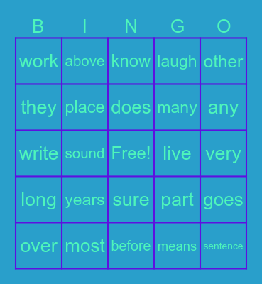 Anna Winter Bingo Card