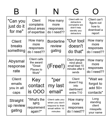 T10 Bingo Card