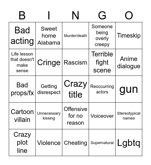 Tomorrow's teaching Bingo Card