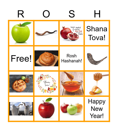 Rosh Hashanah Bingo Card