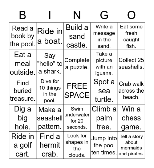 Belize Bingo Card