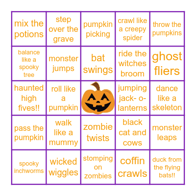 Halloween Bingo Card