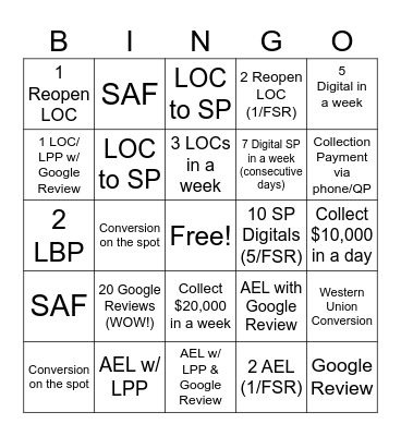 TEAM 1688 Bingo Card