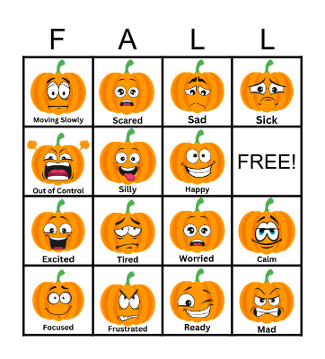 Fall Bingo Card