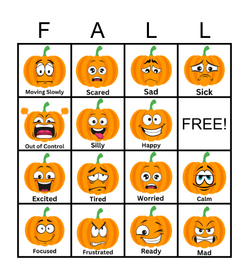 Fall Bingo Card