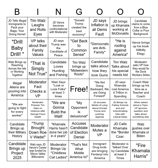 VP Battle Royale Bingo Card