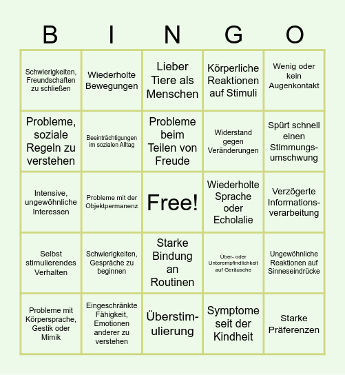 Hugo 7 vs Wild Bingo Card