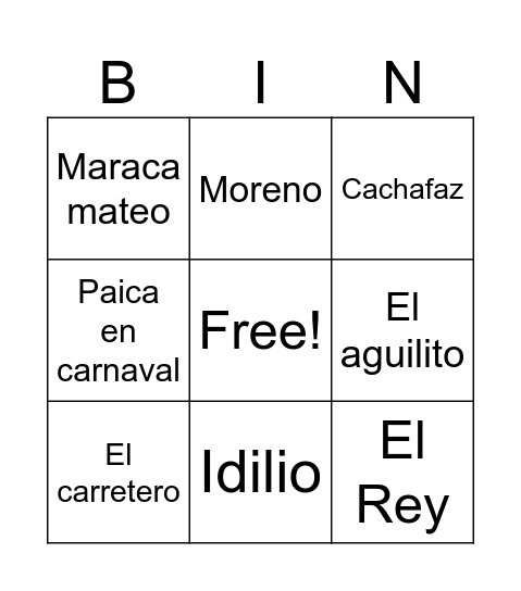 santa cruz Bingo Card