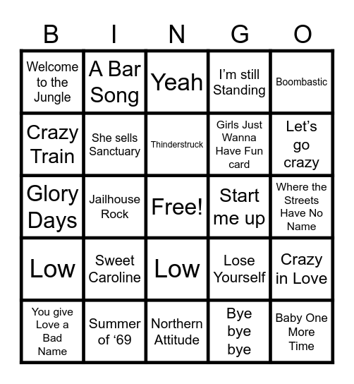 🎵. Boombox Bingo 🎶 Bingo Card