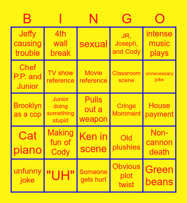 SML Bingo Card