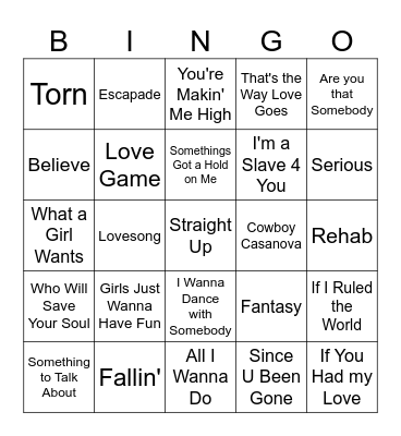 Independent Women Bingo Card