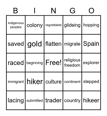 E2 Bingo! Bingo Card