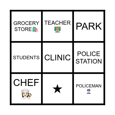 WHAT IS IN MY COMMUNITY? Bingo Card