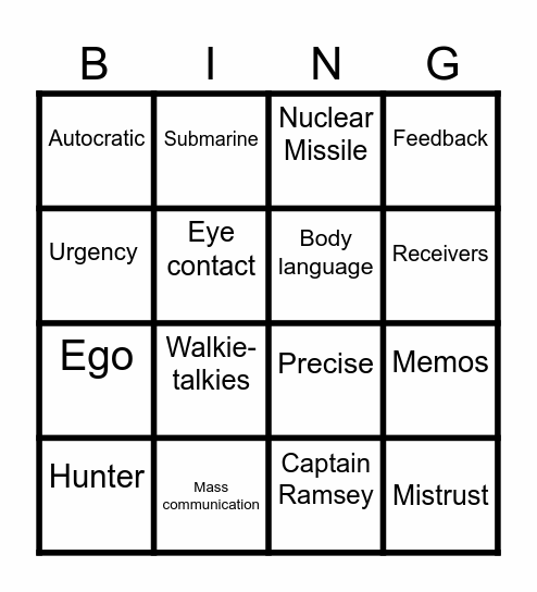 Crimson Tide Bingo Card