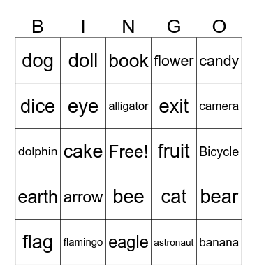 A-F Bingo 3!! Bingo Card