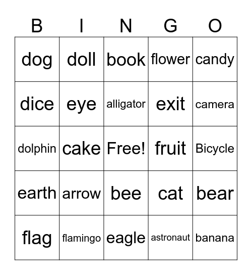 A-F Bingo 3!! Bingo Card