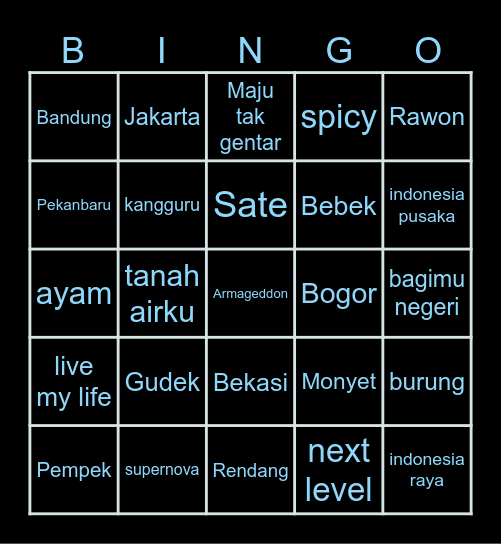 ELDOHYUN Bingo Card