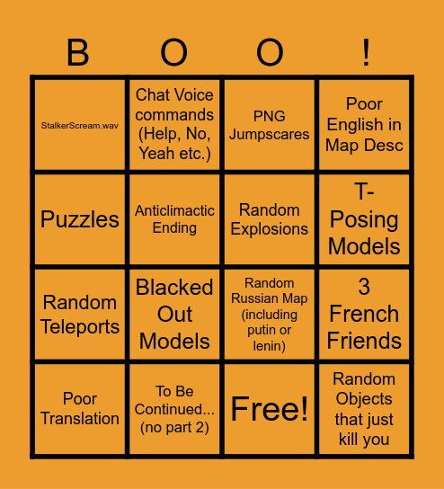 Dos Comp Halloween Bingo Card