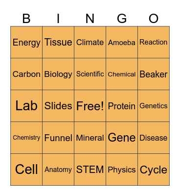 Spooky BINGO Card