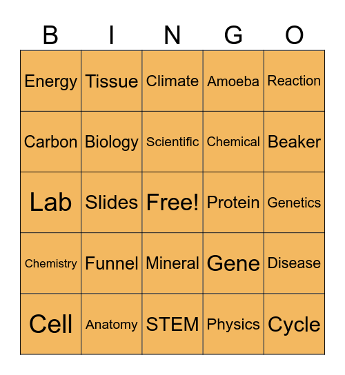 Spooky BINGO Card