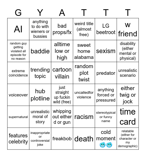 Tomorrow's Teachings Bingo Card
