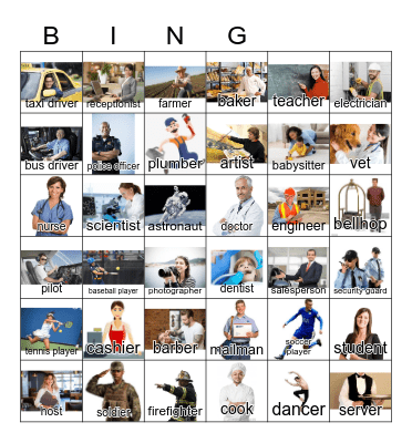 JOBS! Bingo Card