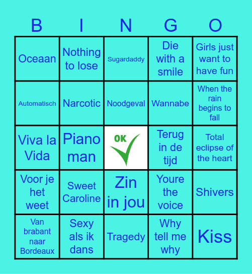 Lekkere wijven weekend bingo Card