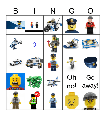 Police Bingo Card