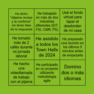 ¡BINGO DE TALENTO! Bingo Card