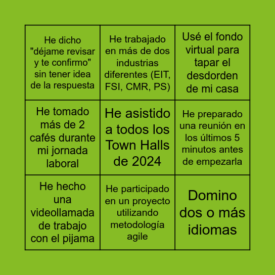 ¡BINGO DE TALENTO! Bingo Card