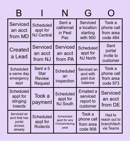 CLC BINGO! Bingo Card