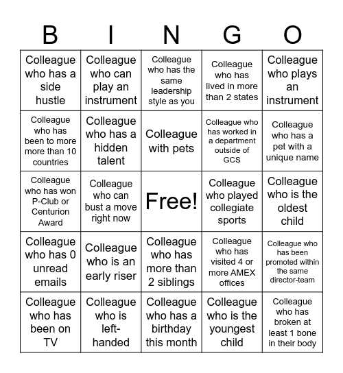 BBP Sales Bingo! Bingo Card