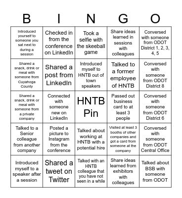 OTEC 2024 Bingo Card