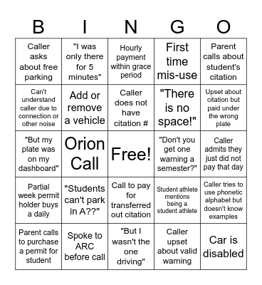 CEA Bingo Card