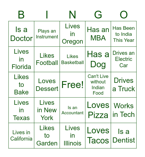 Wedding Bingo Card