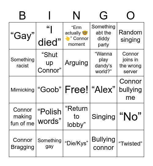 Bestie Bingo Card